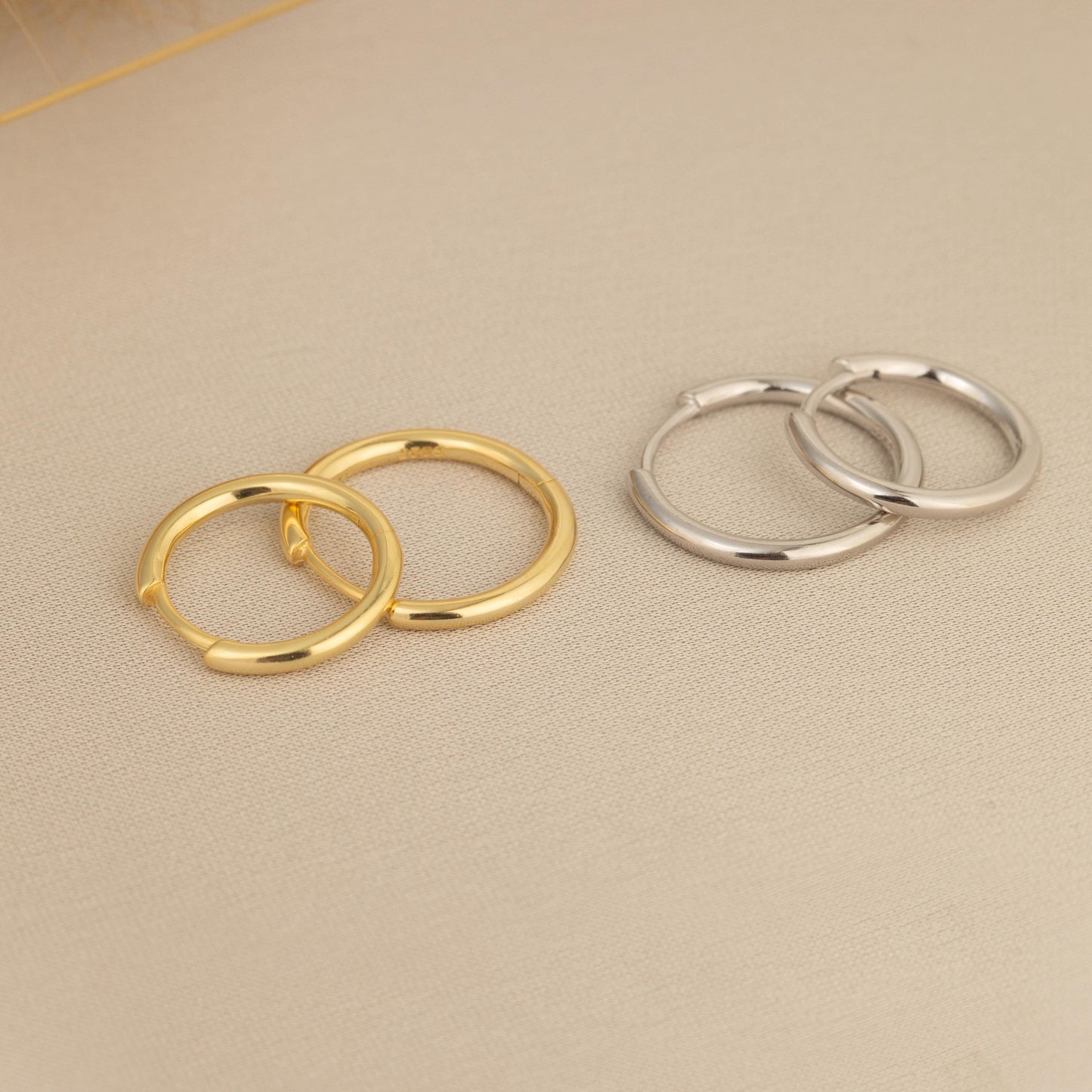a pair of rings sitting on top of a table