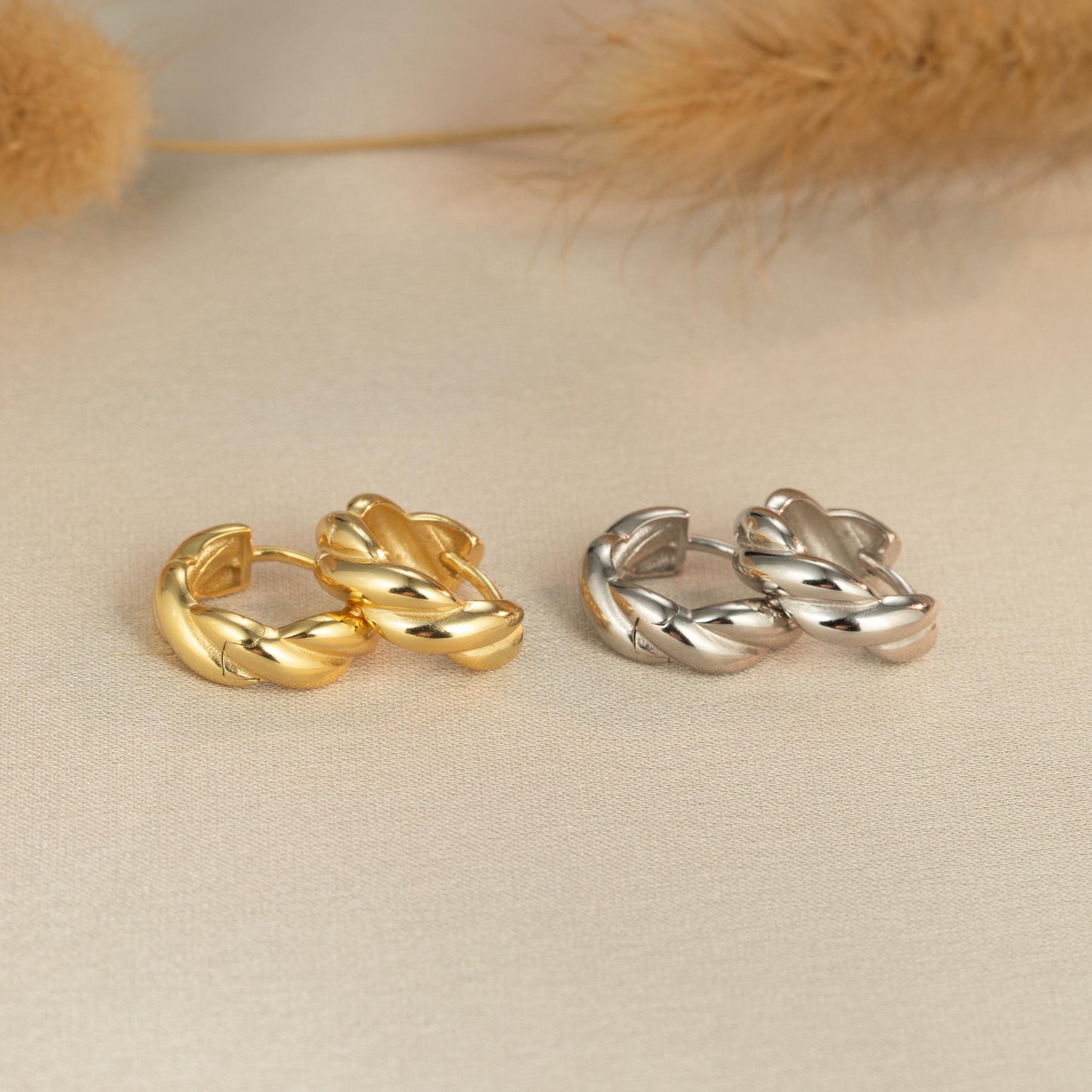 three different types of rings sitting on a table